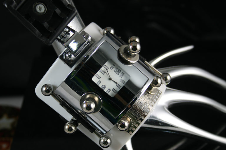 Handmade retro futuristic Steampunk watch cuff Hi Tek HTSW066 - Image 3