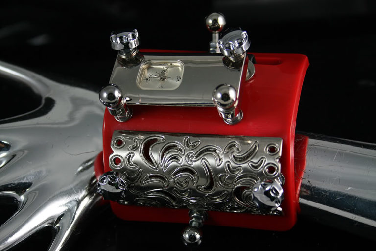 unusual design steampunk wrist watch cuff Hi Tek Alexander HTSTW038B