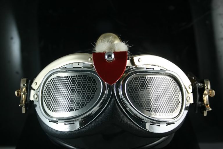 motorcycle aviator retro futuristic Steampunk Goggles mask Hi Tek - Image 2