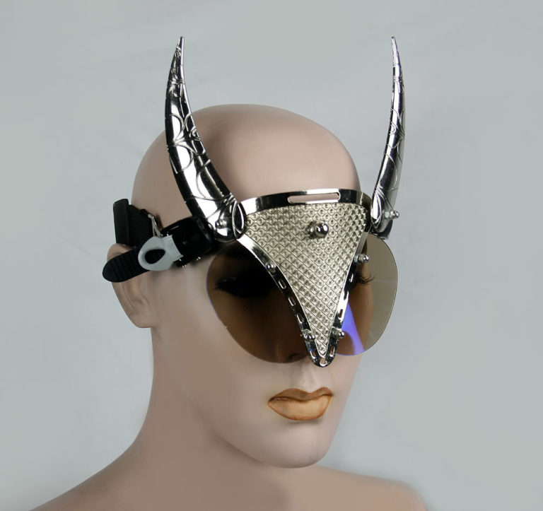 handmade futuristic modern steampunk unusual eye wear mask Hi Tek