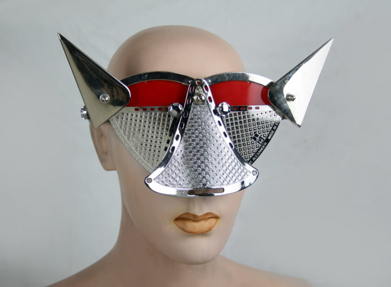 handmade futuristic modern steampunk unusual eye wear mask Hi Tek