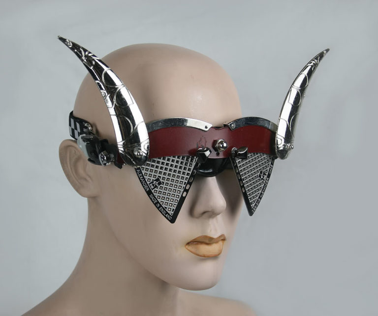 handmade futuristic modern steampunk unusual eye wear mask Hi Tek