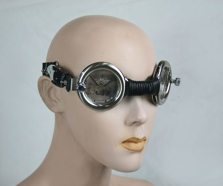 motorcycle aviator retro futuristic Steampunk Goggles mask Hi Tek - Image 2