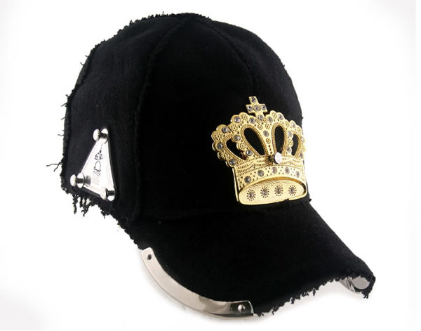 gold crown baseball cap