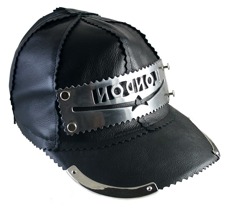 Leather Black Baseball Cap