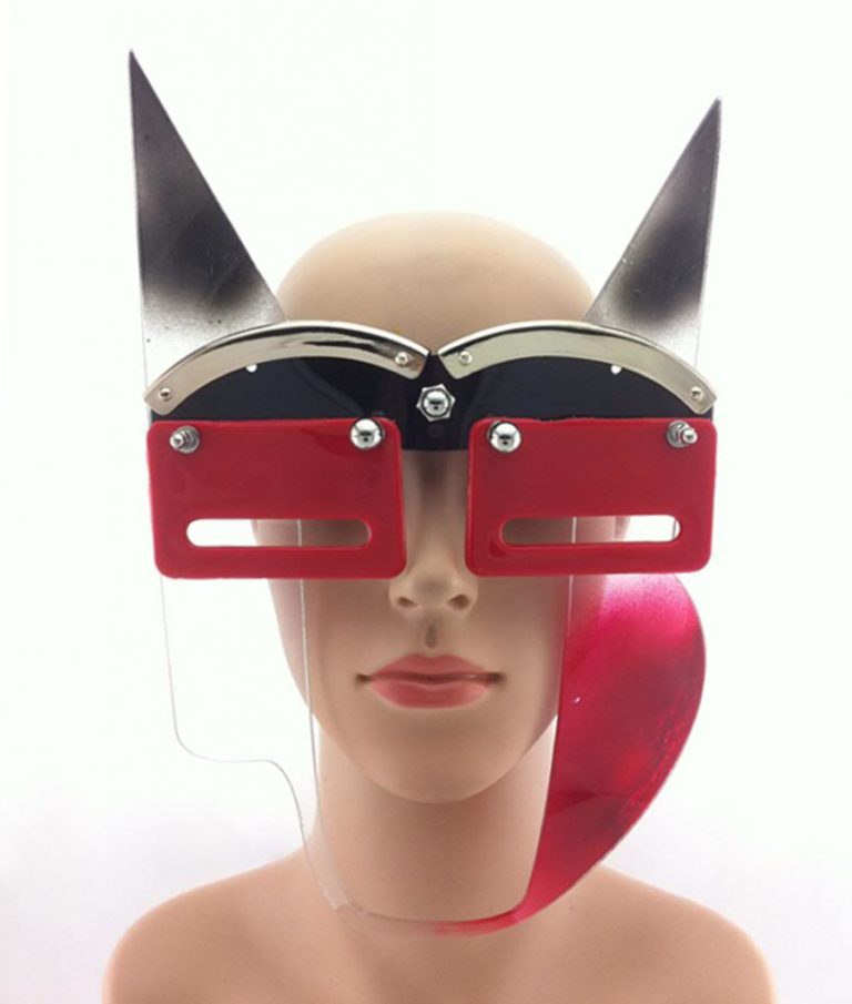 handmade futuristic modern steampunk unusual eye wear mask Hi Tek