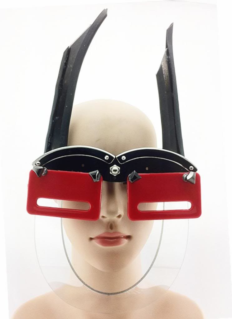 handmade futuristic modern steampunk unusual eye wear mask Hi Tek
