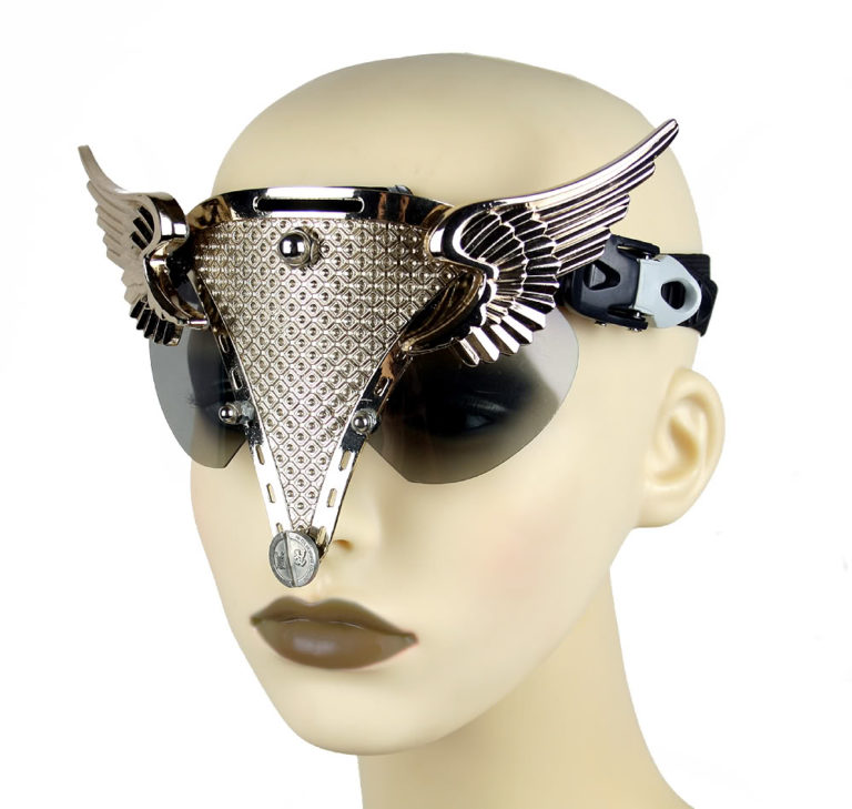 handmade futuristic modern steampunk eye wear Hi Tek