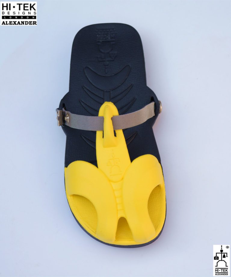 Hi Tek Alexander goth unique unusual futurisitc handmade EVA unisex beach sandal - Image 2