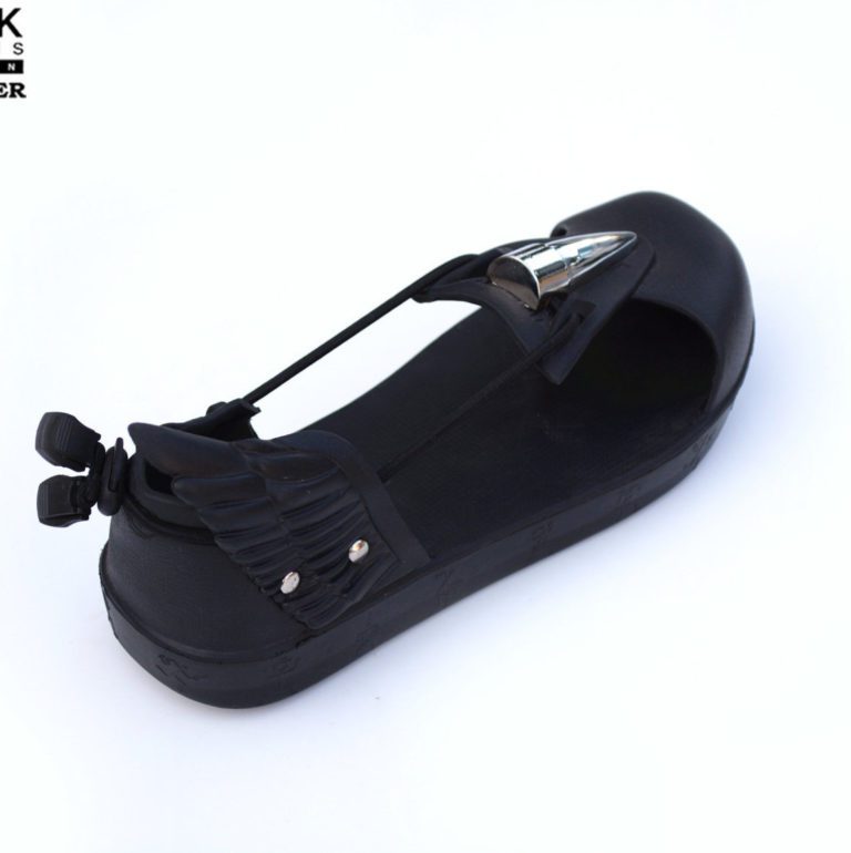 Hi Tek Alexander goth unique wing unusual futurisitc handmade unisex beach sandal - Image 2