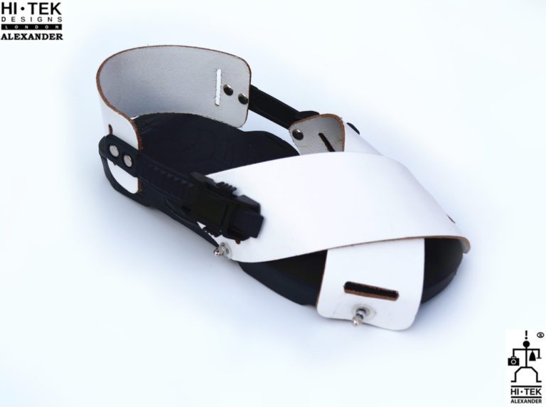 Hi Tek Alexander goth unique unusual futurisitc handmade EVA  leather unisex beach sandal