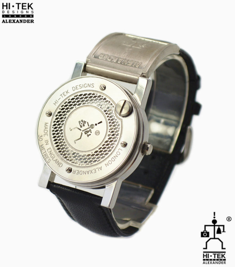vintage unisex watch Cyber Goth Punk unusual design Hi Tek - Image 2