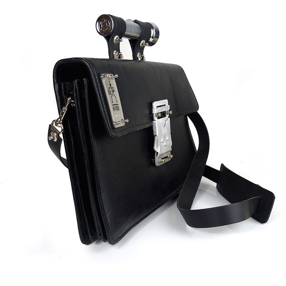 Vintage Business Bag Core Collection Leather Black Key Handle 