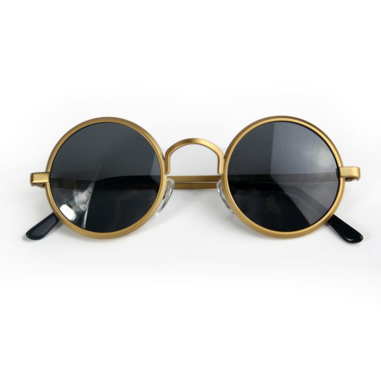 gold round sunglasses