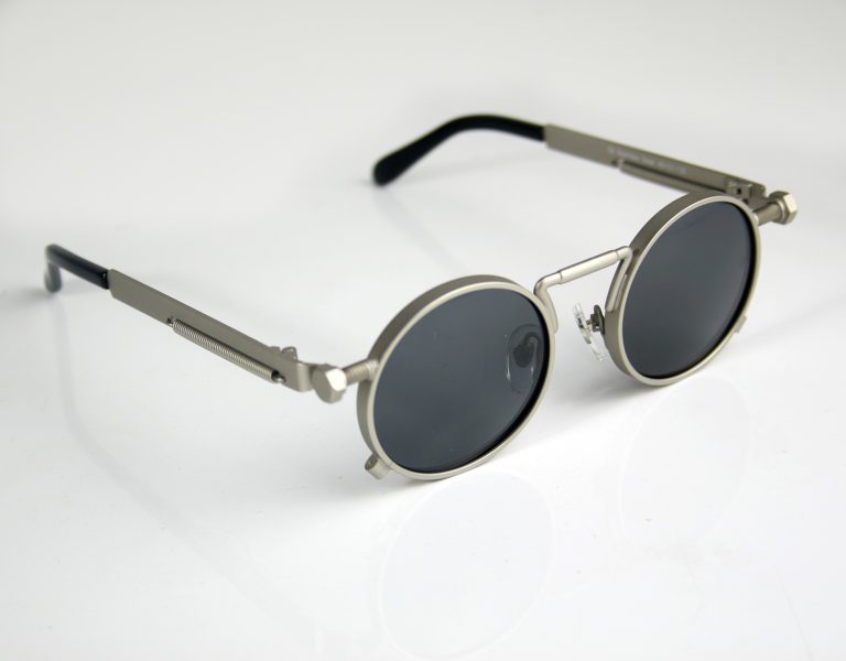 round silver sunglasses