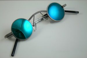 small round Steampunk sunglasses Goth retro Victorian style - Hi Tek ...