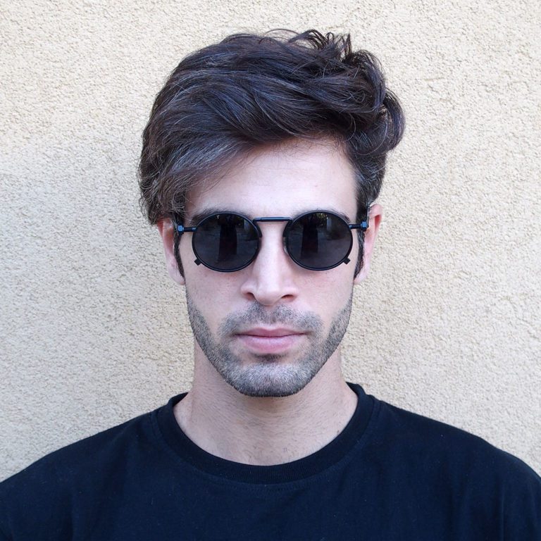 Black Round sunglasses for men - Hi Tek Webstore