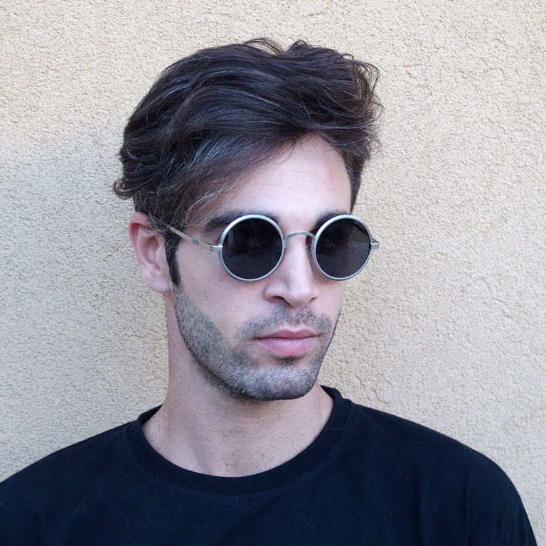 round metal sunglasses polarised lens John Lennon style - Hi Tek Webstore