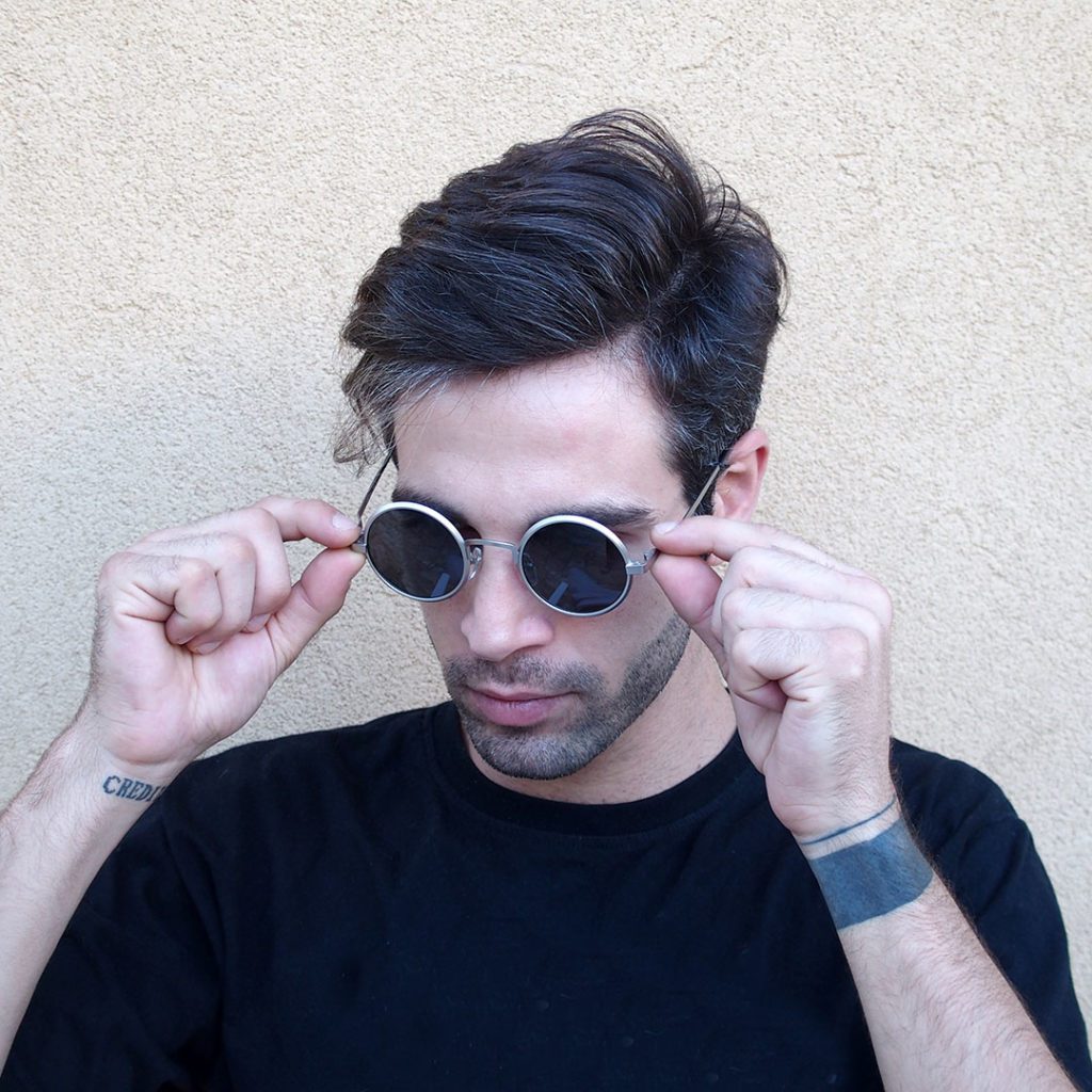 round metal sunglasses polarised lens John Lennon style Hi Tek store