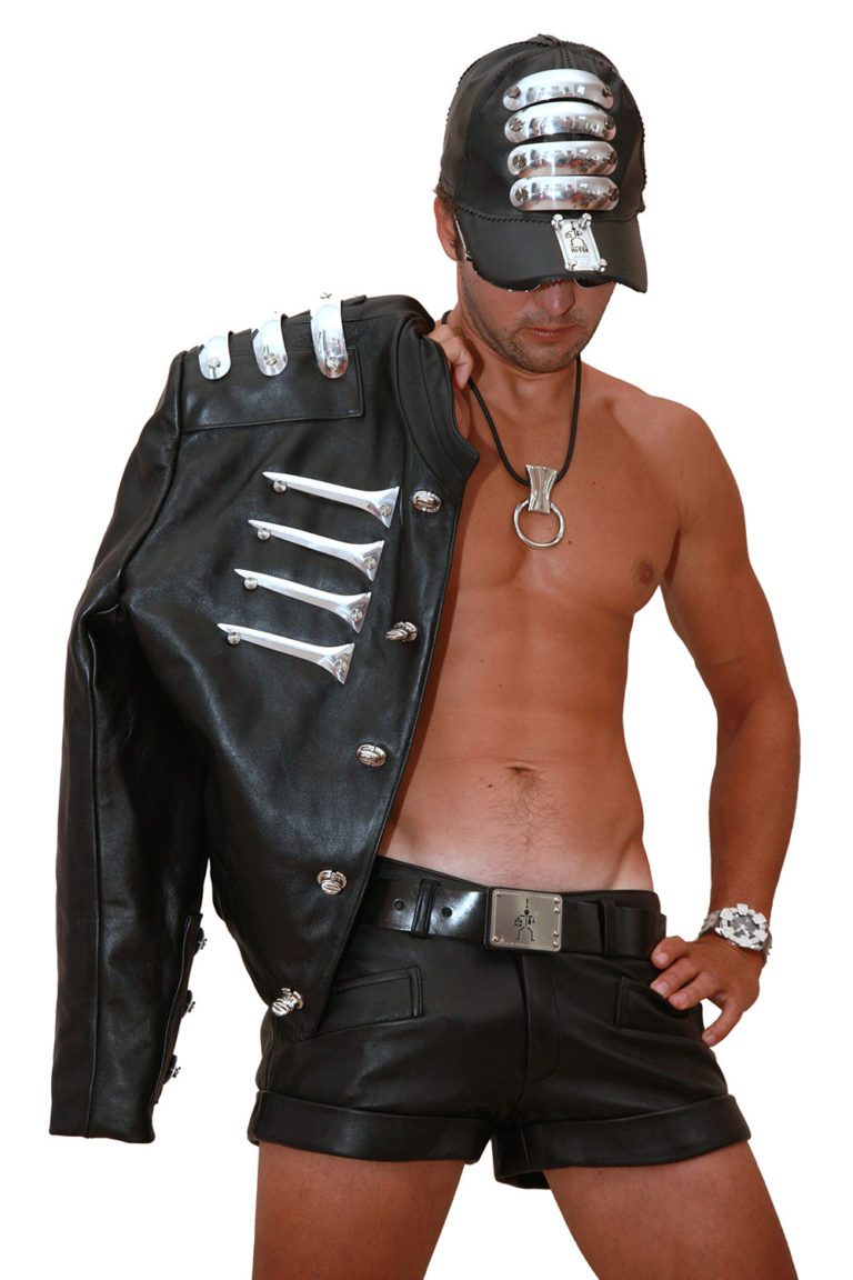 black leather jacket for men