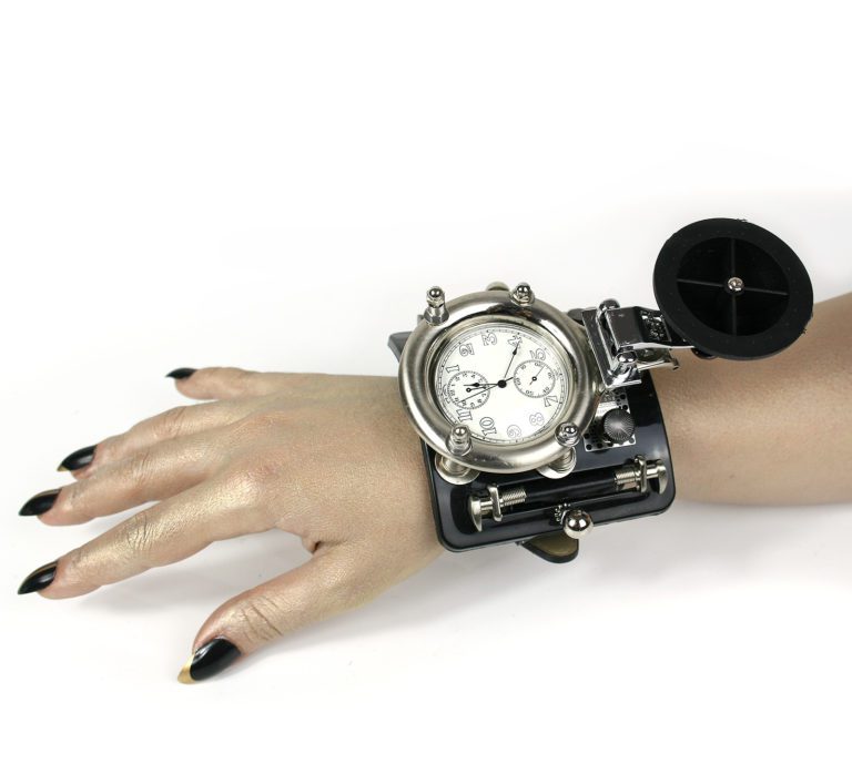 SteamPunk wrist Watch huge Cuff Bracelet - Image 3