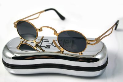 gold oval sunglasses