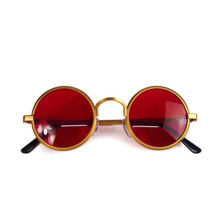 gold round sunglasses