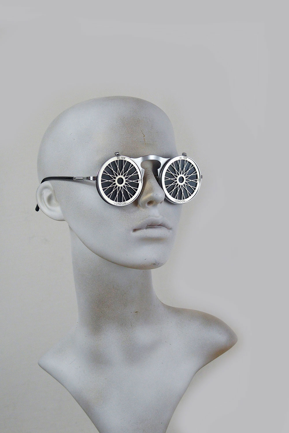 corner Announcement Drastic Vintage Round metal flip up sunglasses perforated stainless steel lens  Bicycle - Hi Tek Webstore