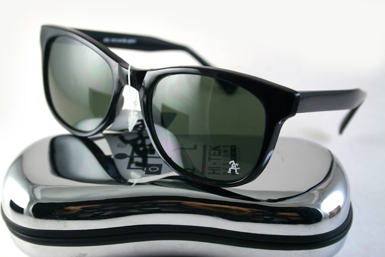 Retro Square black sunglasses lens color option 1990s Wayfarer style HT-92112 - Image 6