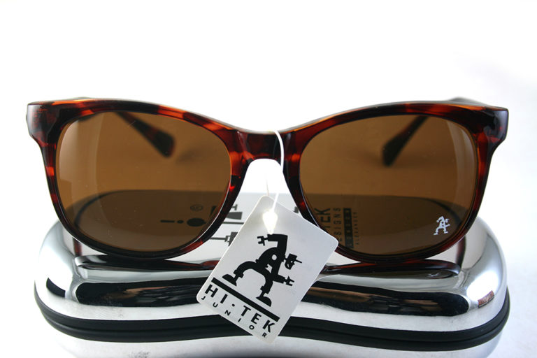 Retro Square tortoise sunglasses brown lens 1990s Wayfarer style HT-92112