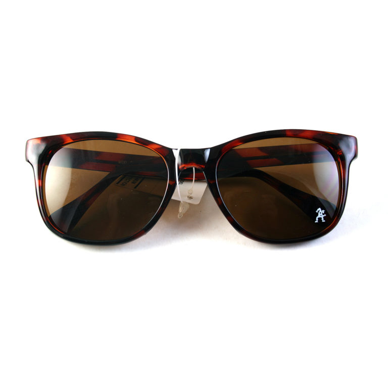 Retro Square tortoise sunglasses brown lens 1990s Wayfarer style HT-92112 - Image 3