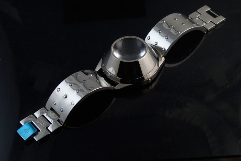 Unisex wrist watch Cyber Goth Cyber Punk style, Hi Tek Alexander vintage 1980s - 1990s era - Image 3