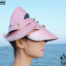 pink shiny hat