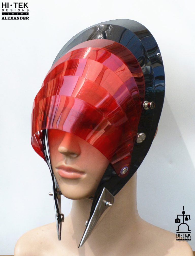 unusual head piece hat
