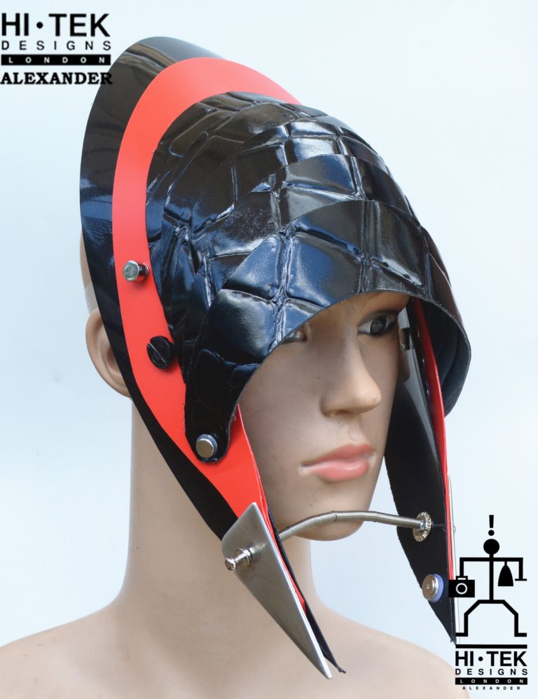 hat mask with horns