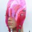 pink hat mask with horns