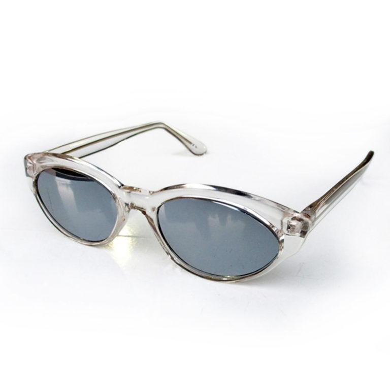 Cats eye clear sunglasses vintage retro punk NOS 80's 90's stock mirror lens - Image 3