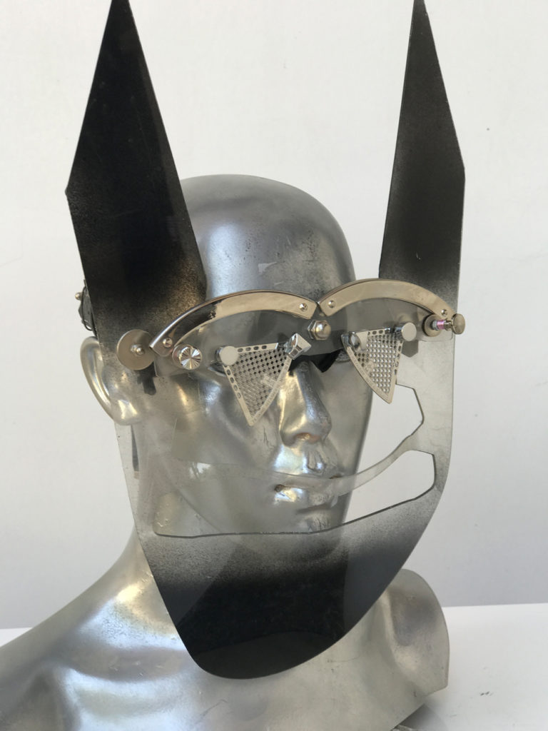handmade futuristic modern steampunk unusual eye wear mask Hi Tek - Image 2
