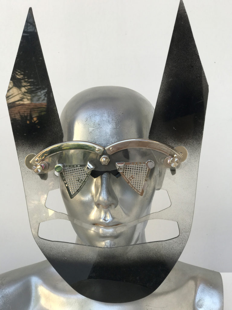handmade futuristic modern steampunk unusual eye wear mask Hi Tek - Image 3