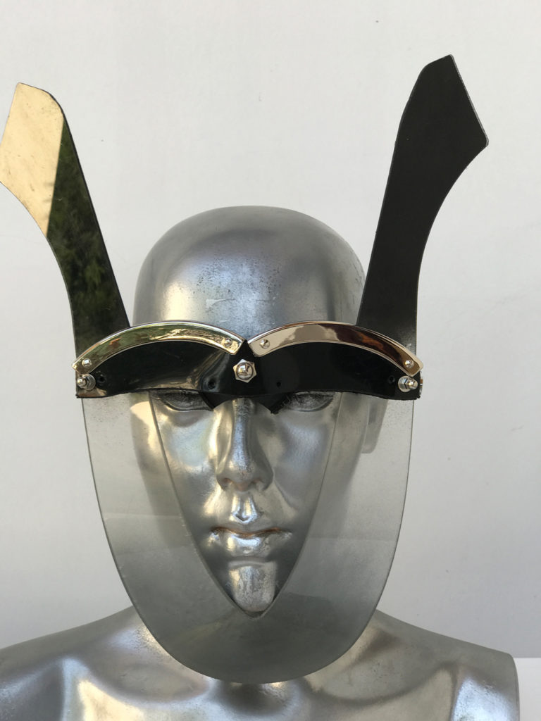 handmade futuristic modern steampunk unusual eye wear mask Hi Tek