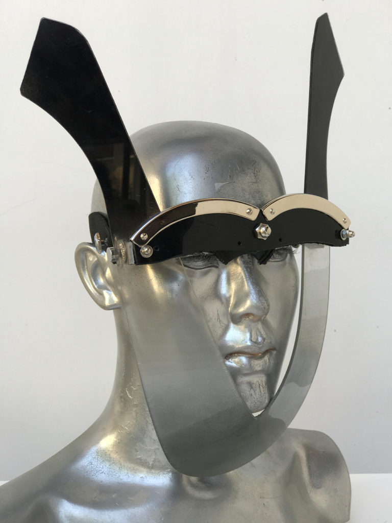 handmade futuristic modern steampunk unusual eye wear mask Hi Tek - Image 2