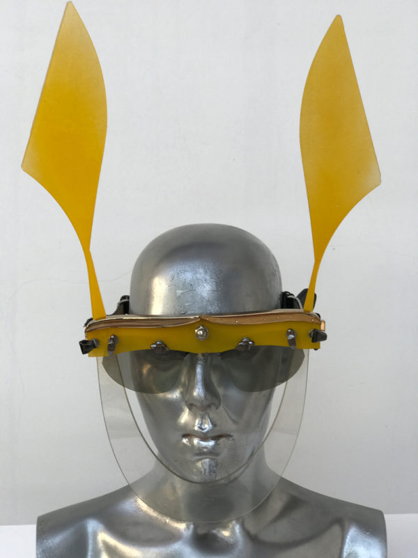 yellow mask with ears