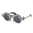round industrieal Goth Steampunk sunglasses