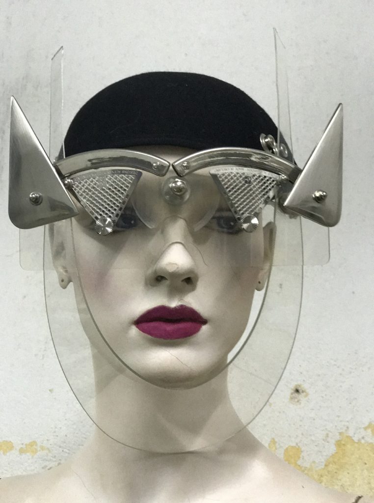 handmade futuristic modern steampunk unusual eye wear mask Hi Tek - Image 2