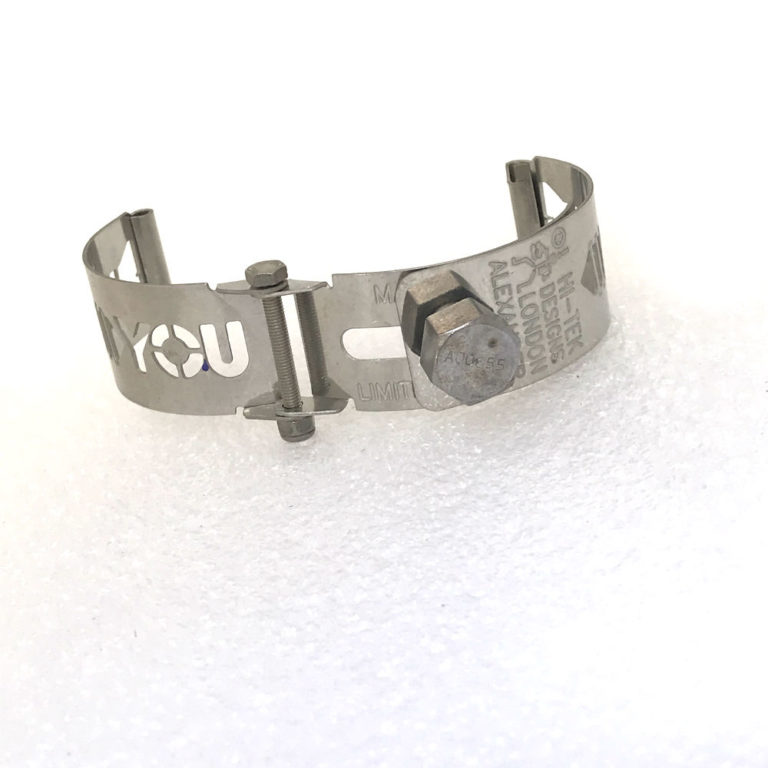 Ht Tek Alexander stainless steel watch strap unusual unique screw you - Image 3