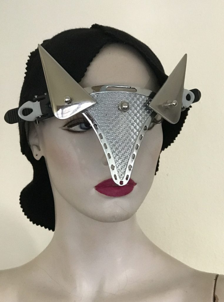 futuristic steampunk eye wear mask with horns Hi Tek
