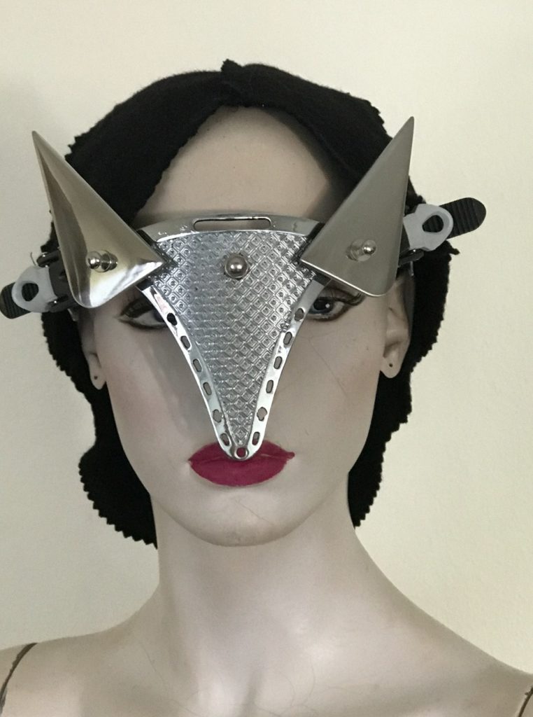 futuristic steampunk eye wear mask with horns Hi Tek - Image 2