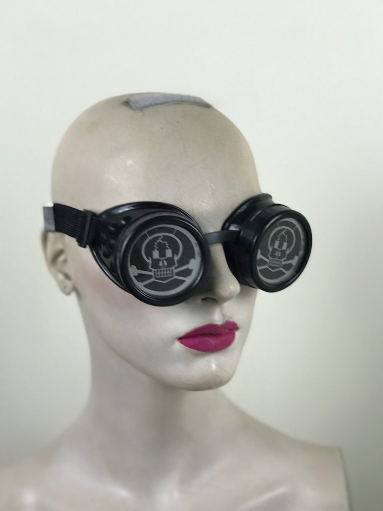 Goth steampunk goggles