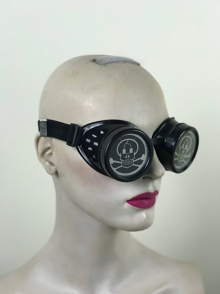 Goth steampunk goggles