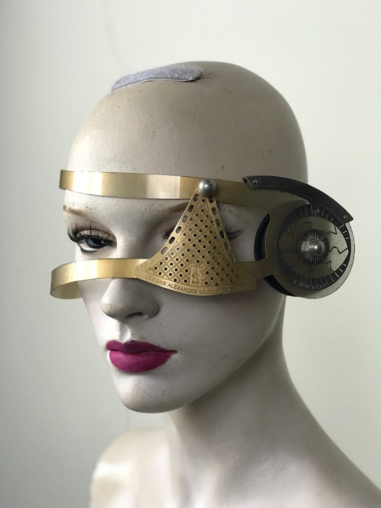 modern steampunk eye patch monocle facial accessory Hi Tek